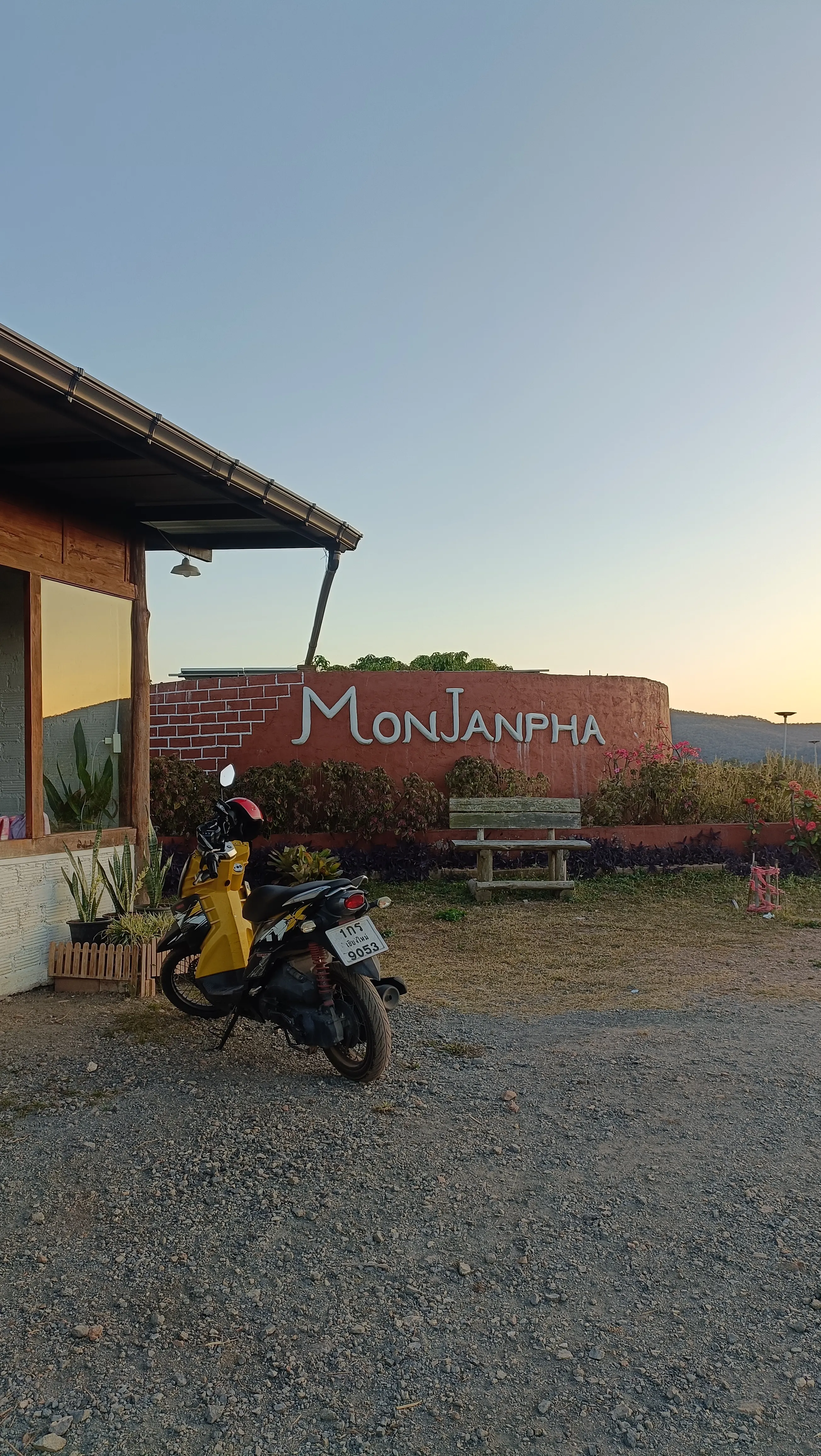 Ed on his scooter in Chiang Mai